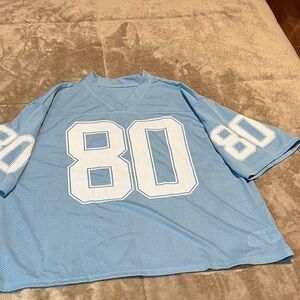 Blue Mesh Jersey with Number 80